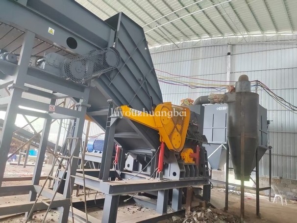 廣西傳來戰(zhàn)報，廢鋼破碎機試機效果剛好啦！